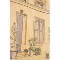 Carte en bois parisian displays violet W