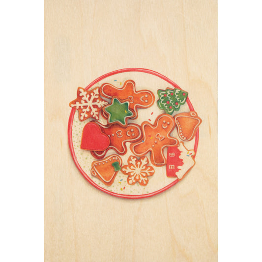 Carte en bois pastries biscuits W