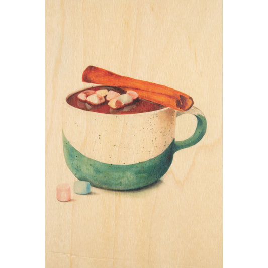 Carte en bois pastries cannelle W