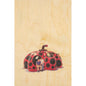 Wood postcard people at museum Kusama W