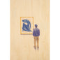 Wood postcard people at museum Matisse W
