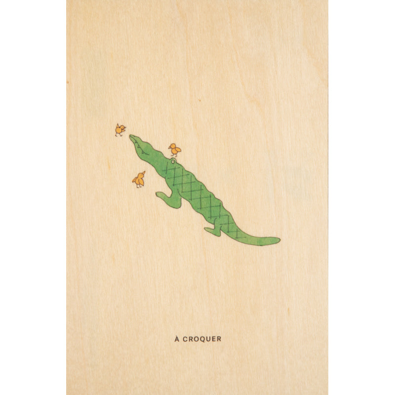 Carte en bois petit gramme à croquer W