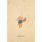 Carte en bois petit gramme bonne nouvelle W