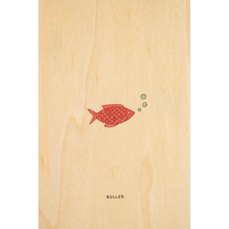 Carte en bois petit gramme buller W