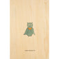 Carte en bois petit gramme chouette W