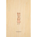 Carte en bois petit gramme chouquette W