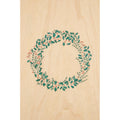 Carte en bois petit gramme couronne W