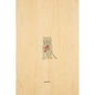 Carte en bois petit gramme oups W