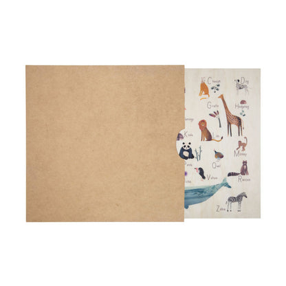 Poster 45T en bois abc abecedary W