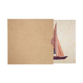 Poster 45T en bois travel boat W
