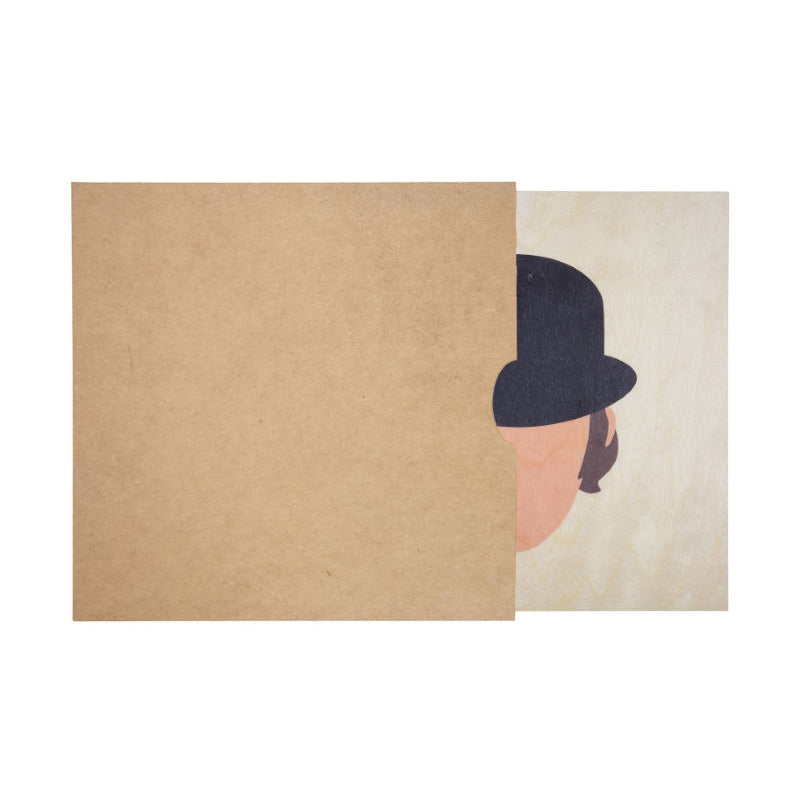 Wood 7in poster en bois movie icons clockwork W