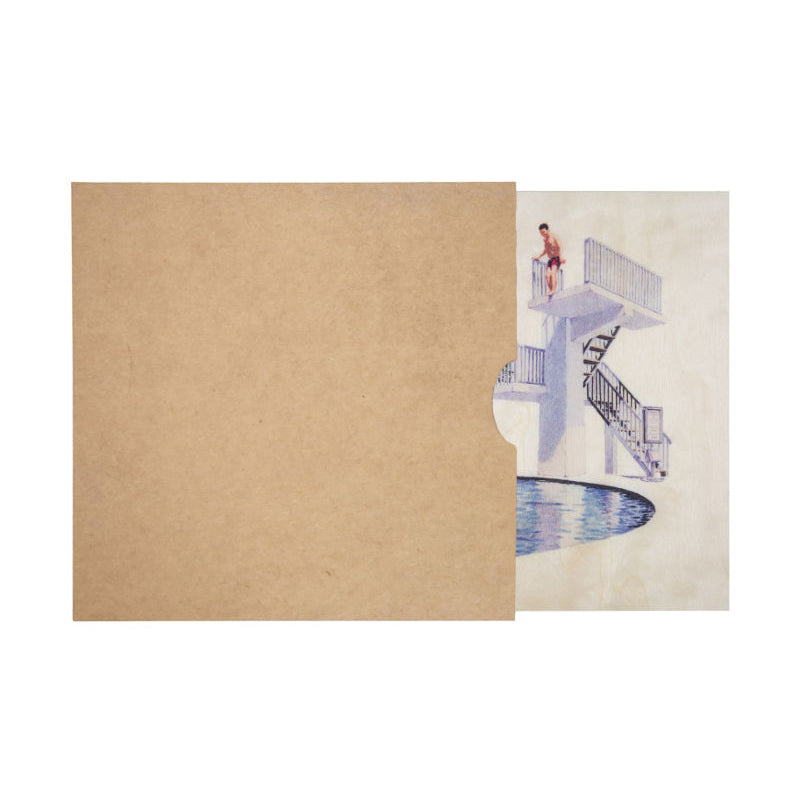 Poster 45T en bois leisure l'hésitation W