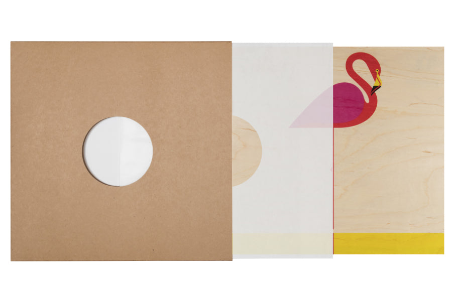 Poster 33T en bois Miami miamingo W