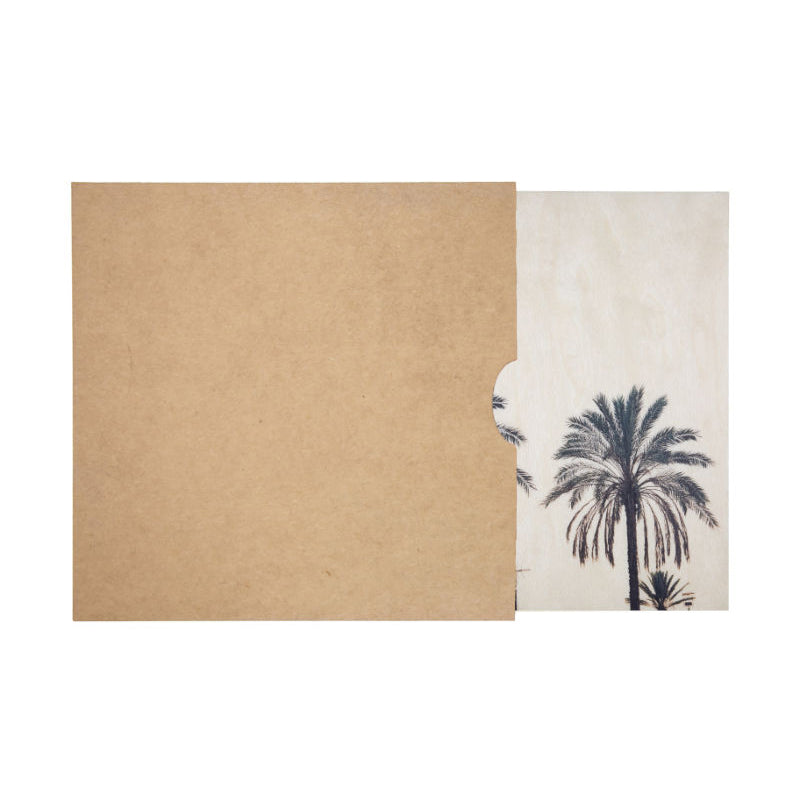 Poster 45T en bois photos palm W
