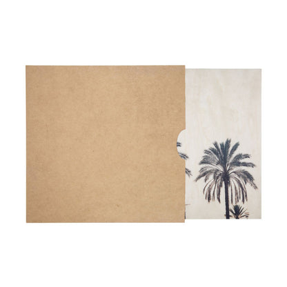 Poster 45T en bois photos palm W