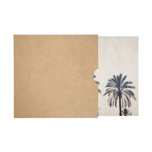 Poster 45T en bois photos palm W