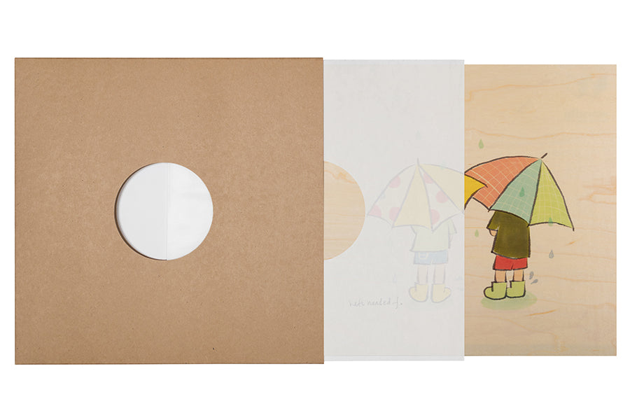 Poster 33T en bois kids 3 rainy day W