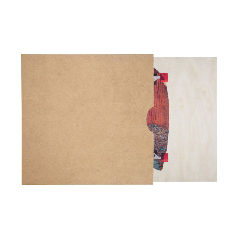 Poster 45T en bois travel skate W