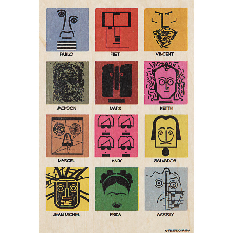 Carte en bois portrart all W