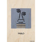 Wood postcard portrart Pablo W
