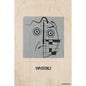 Wood postcard portrart Wassily W