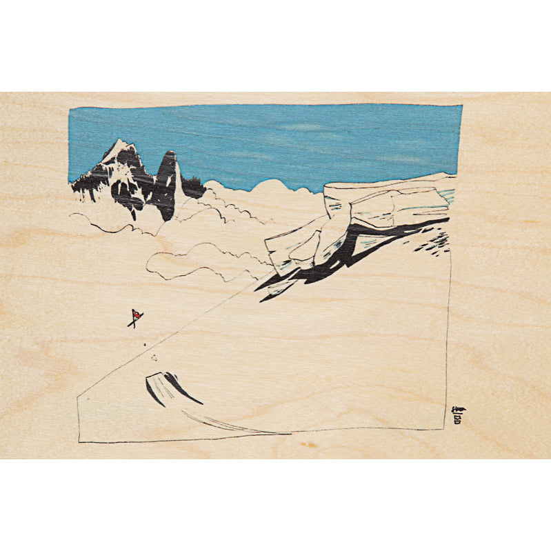 Carte en bois ride big air W