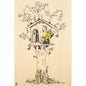 Wood postcard ride cabane W