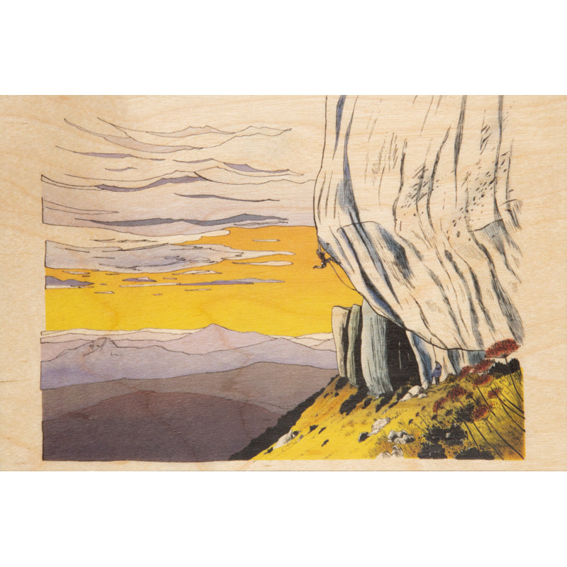 Carte en bois ride escalade W