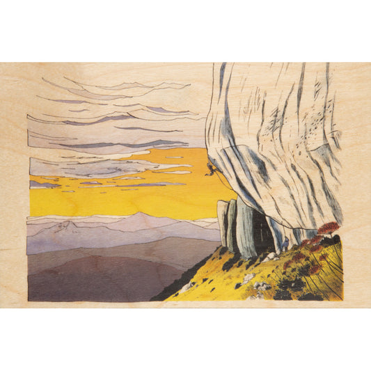 Carte en bois ride escalade W