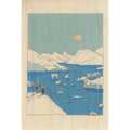 Carte en bois ride icebergs W