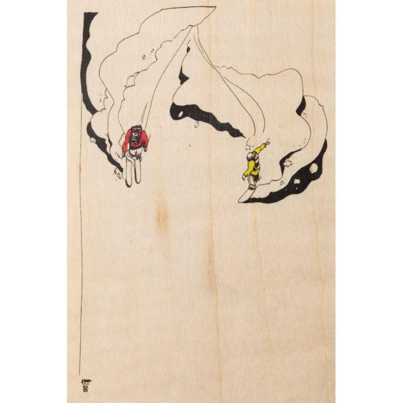 Carte en bois ride puff W