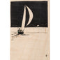 Wood postcard ride sailing W