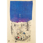 Wood postcard ride starry night W