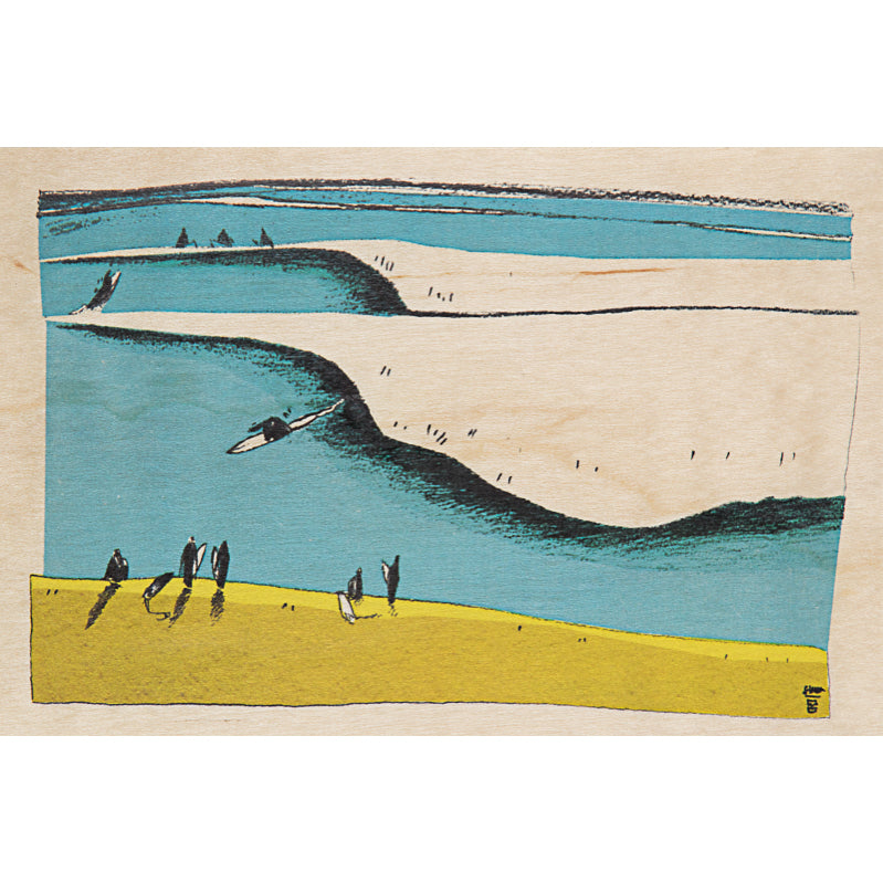 Carte en bois ride the show W