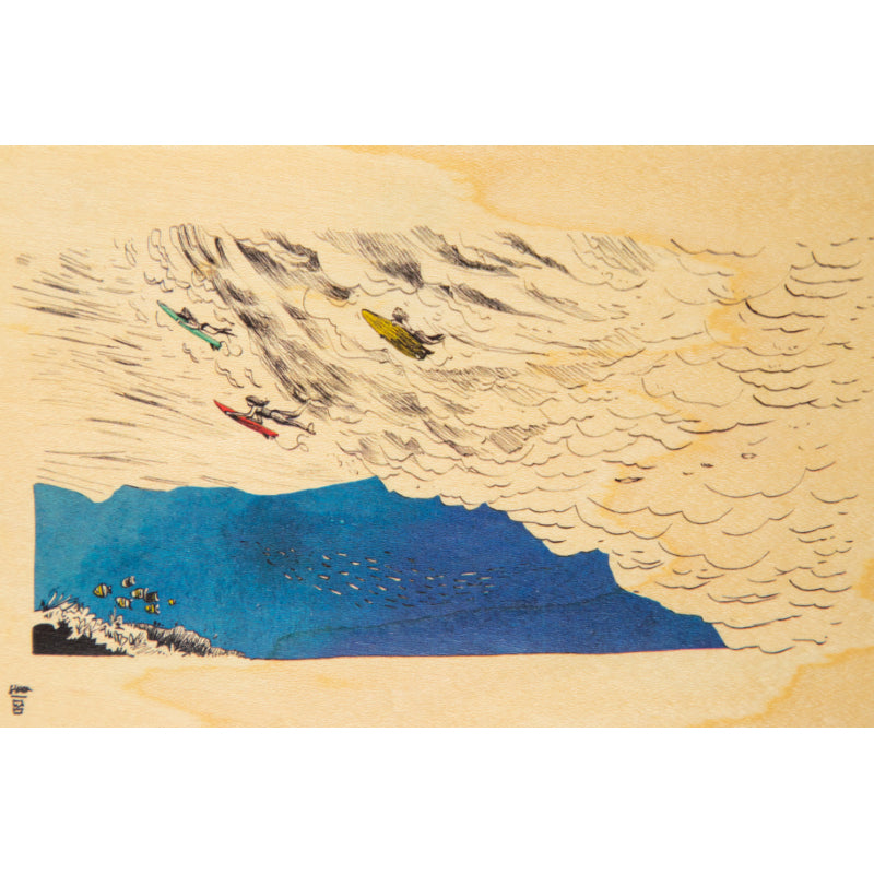 Carte en bois ride under W