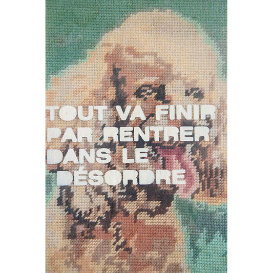Carte en bois slogans desordre W