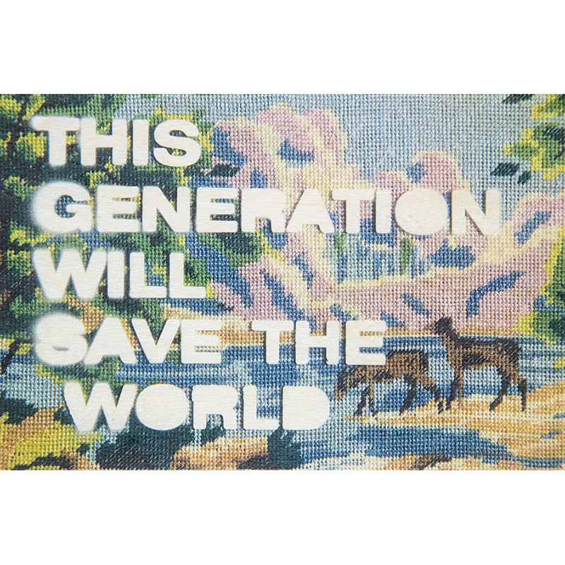 Carte en bois slogans generation W
