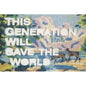 Carte en bois slogans generation W