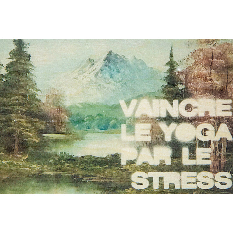 Carte en bois slogans yoga W