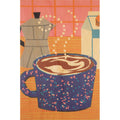 Carte en bois still life cappuccino W