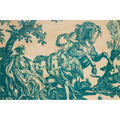 Carte en bois toile de jouy 4 parties cavalier W