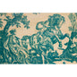 Wood postcard toile de jouy 4 parties cavalier W