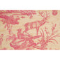 Carte en bois toile de jouy 4 parties cerf W