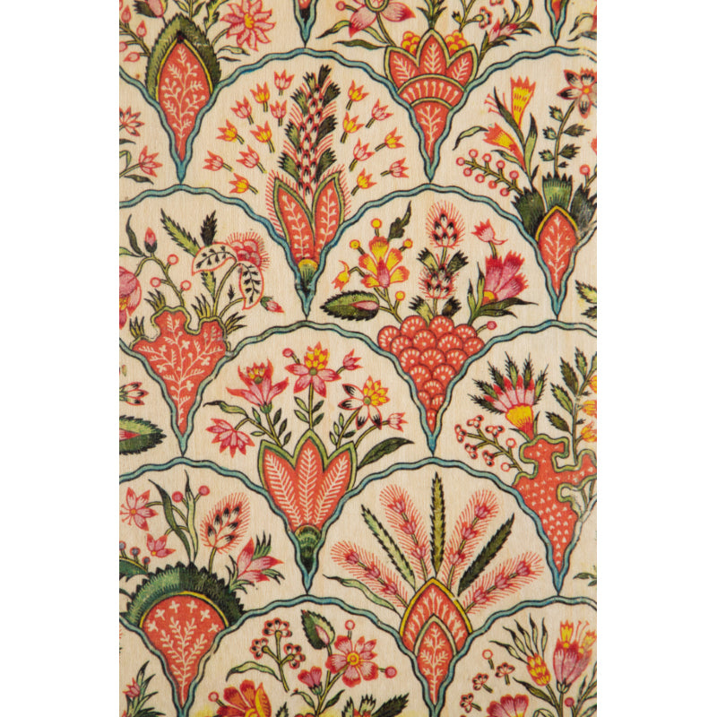 Carte en bois toile de jouy éventails W