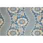 Carte en bois toile de jouy fleurs bleu W