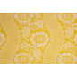 Carte en bois toile de jouy fleurs jaune W