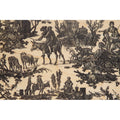 Black miller's toile de jouy wooden card W