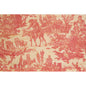 Carte en bois toile de jouy meunier rouge W