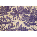 Wooden card toile de jouy miller violet W