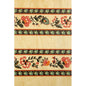 Carte en bois toile de jouy rayure fleurie W